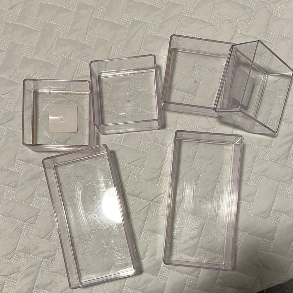 Clear Plastic Organizer Set
